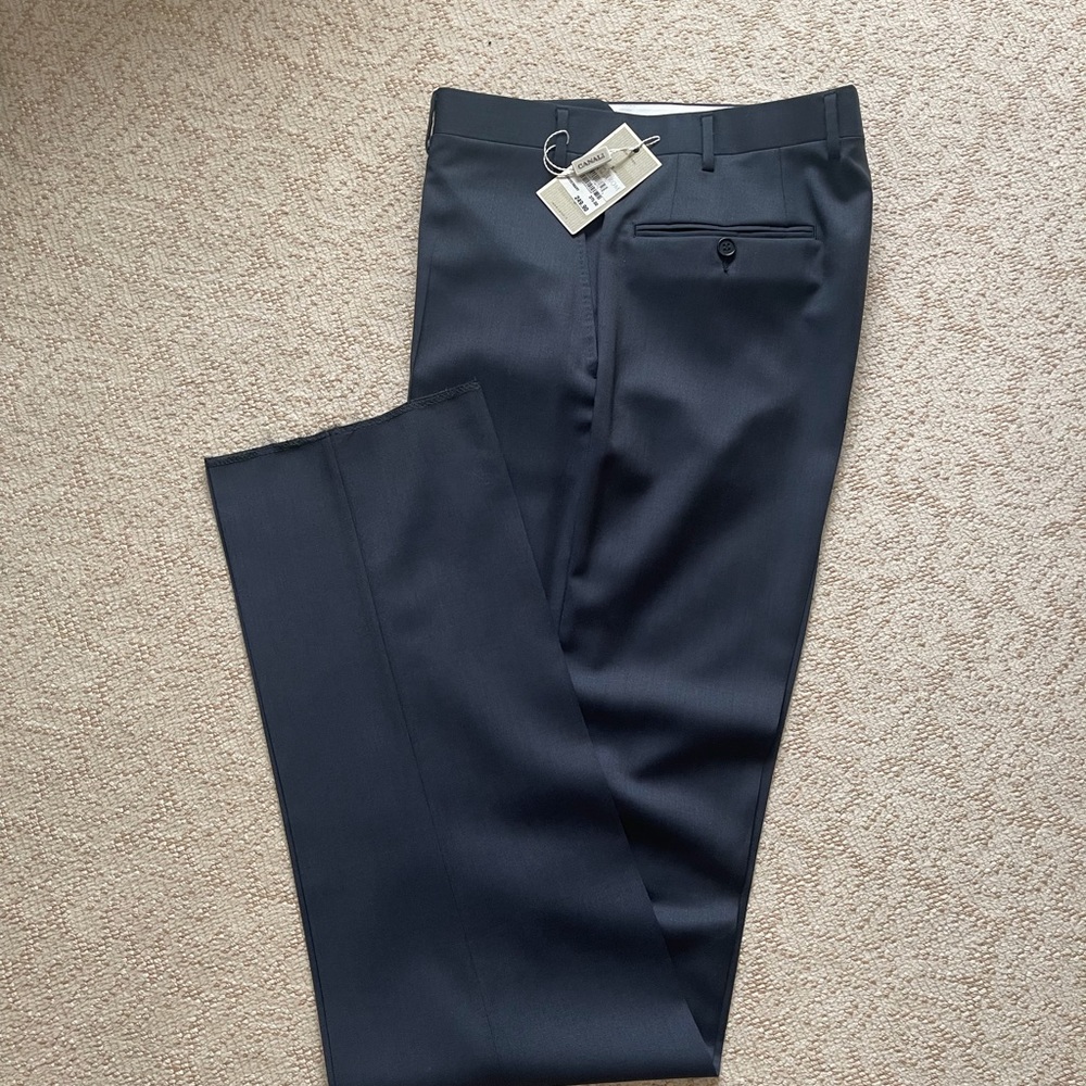 Canali Mens Wool Dress Pants